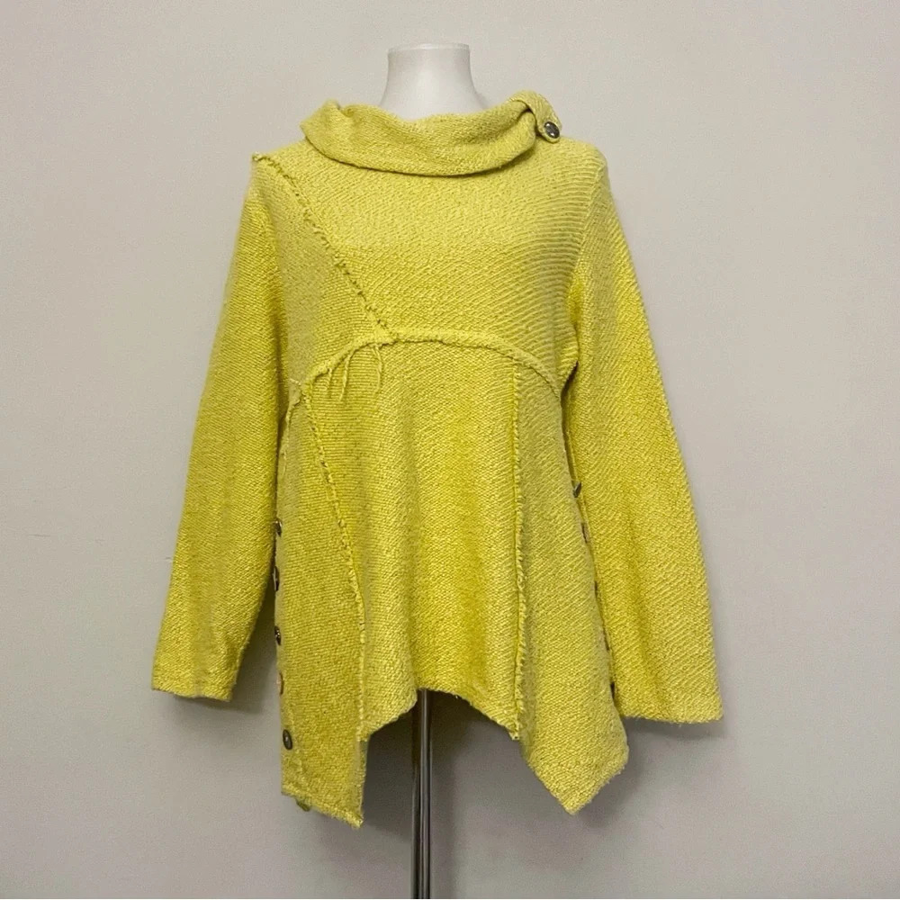 Soft Surroundings sweater sharkbite chic cotton petite casual fall winter